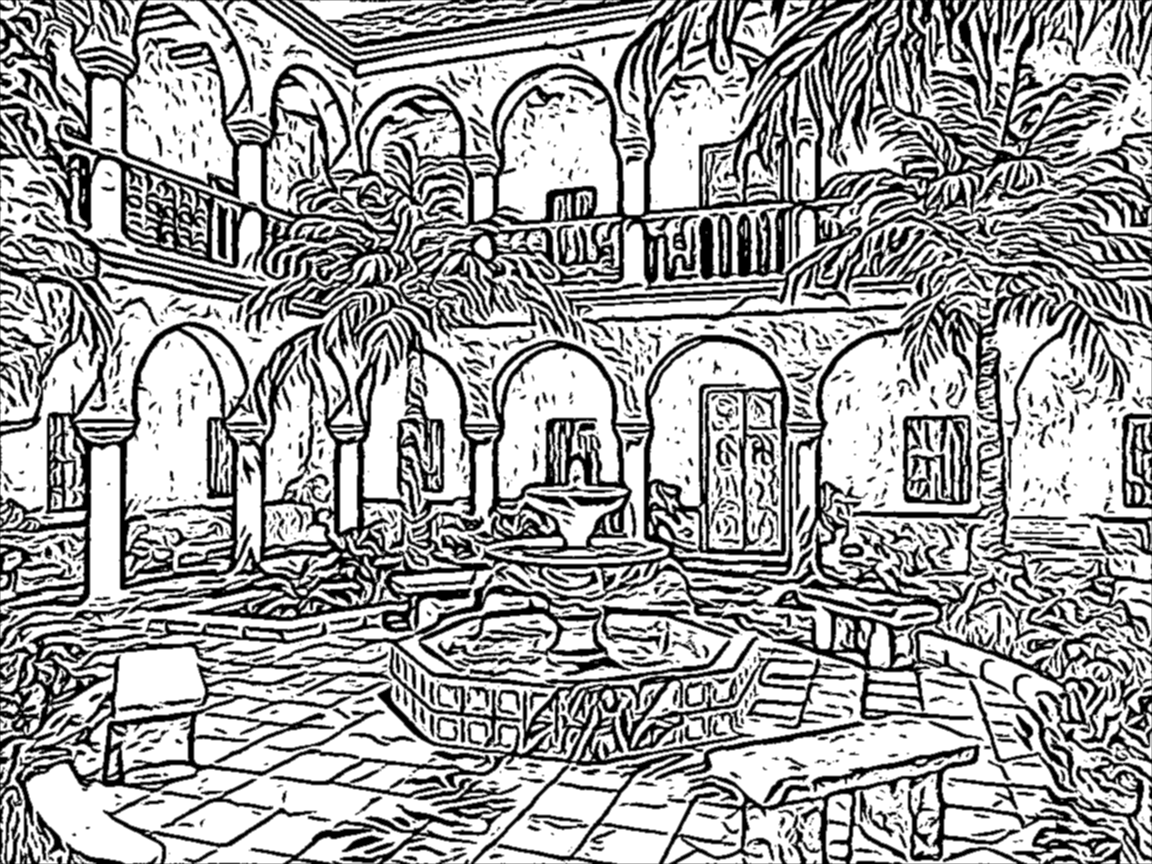 Coherent Line Drawing implementation in Go (GoCV)